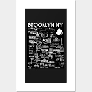 Brooklyn NY Map Posters and Art